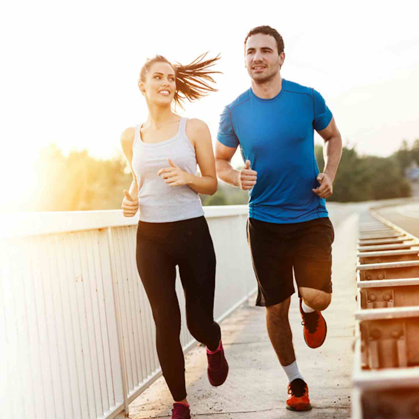 A couple running to stay hearth healthy